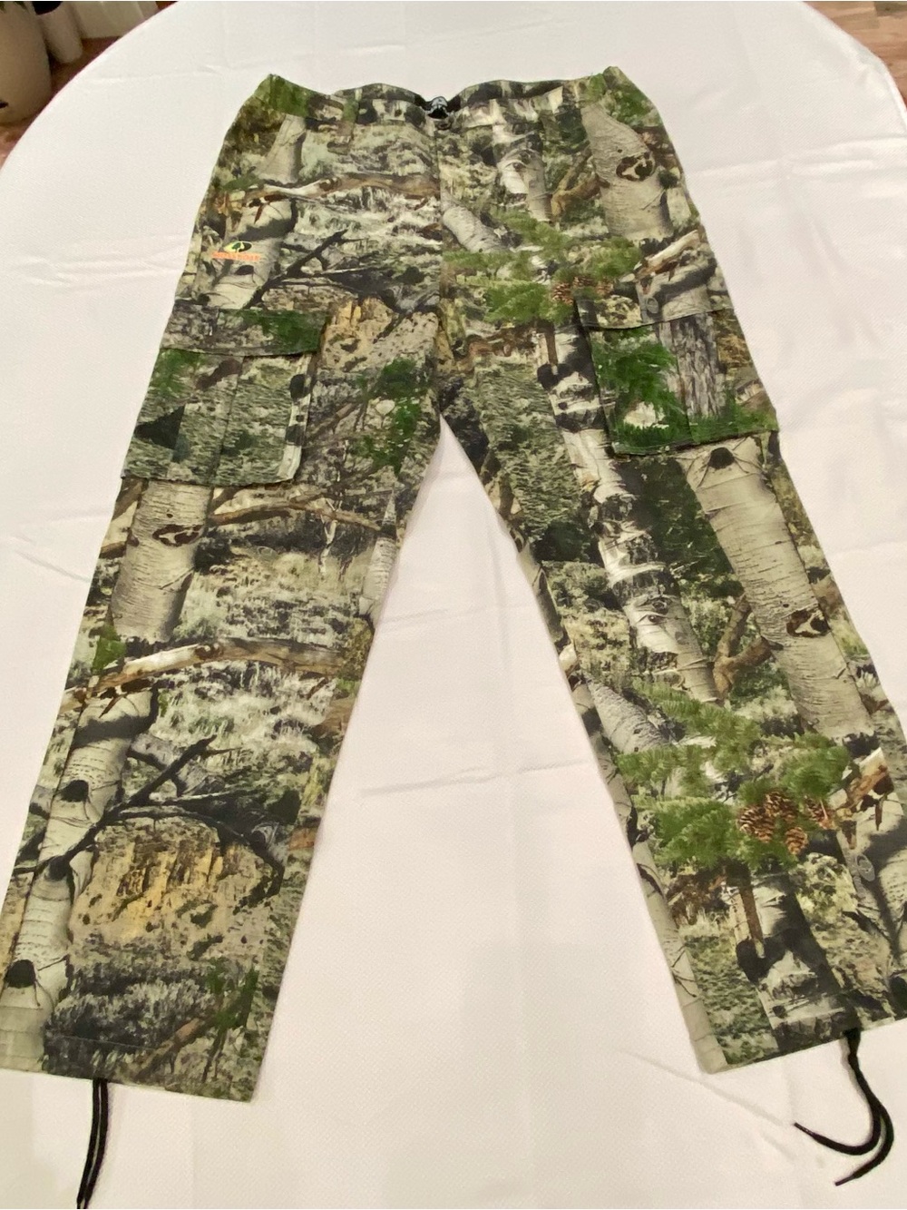 Men's Mossy Oak Camo Cargo Pants - Green Camouflage Large 36/38